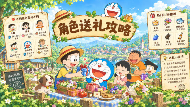 🎁哆啦A梦牧场物语-角色送礼攻略